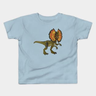 Dilophosaurus cartoon illustration Kids T-Shirt